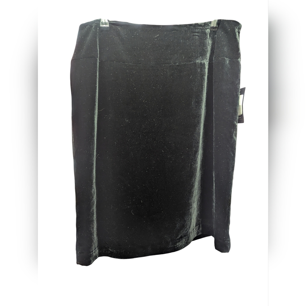 New INC Black Velvet Skirt